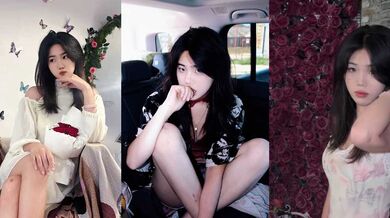 山东菏泽高冷女神 刘鑫雨 表面清纯背地母狗本色尽显 嫩穴被男友后入无情打桩爆操！